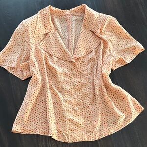 Floral Cottagecore Button-Up Blouse